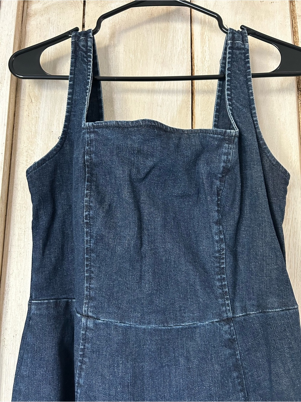 GAP Dark Indigo Denim Jacket with Silver Zipper - Picture 3 of 6